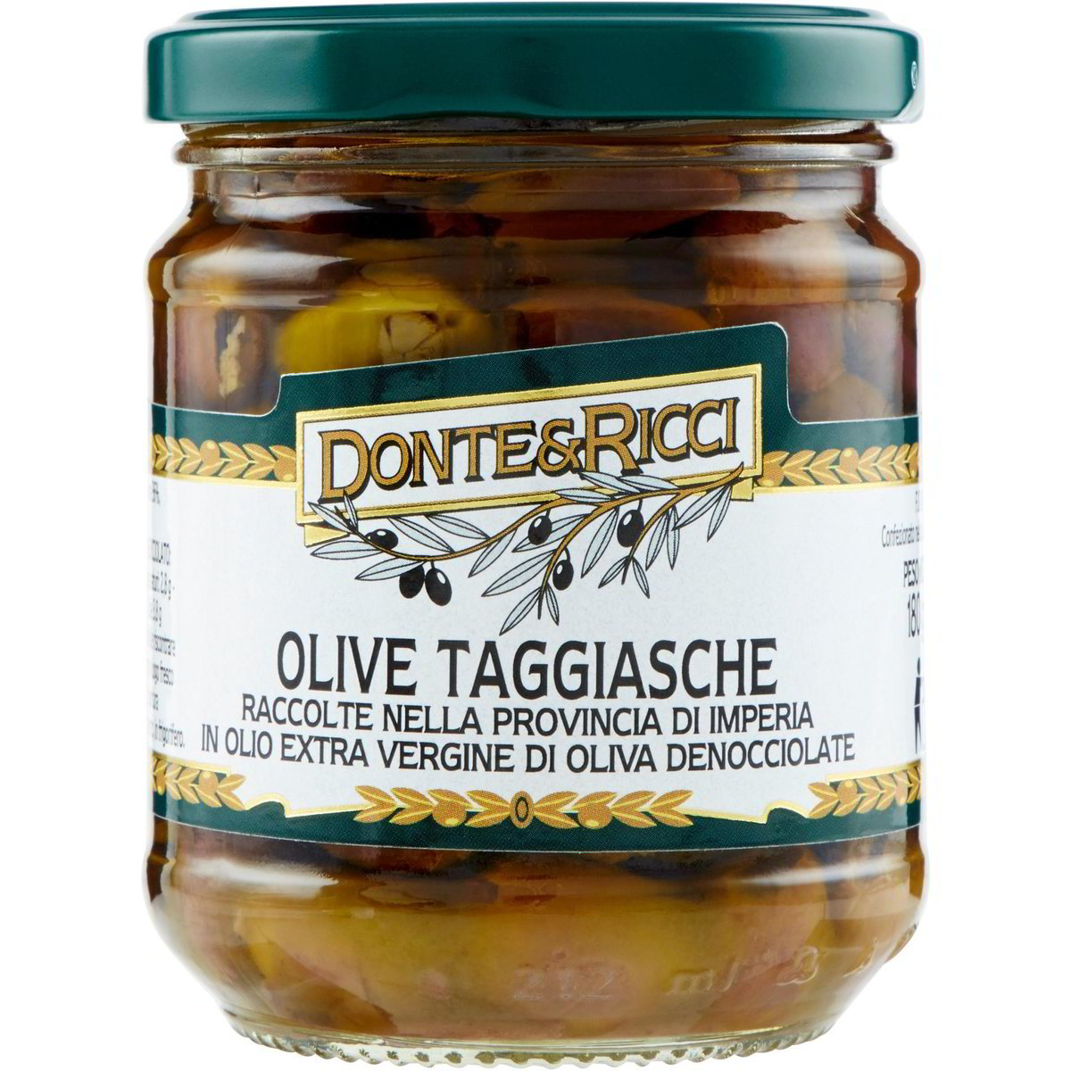 Olive Taggiasche Denocciolate In Olio Extravergine Donte Ricci G