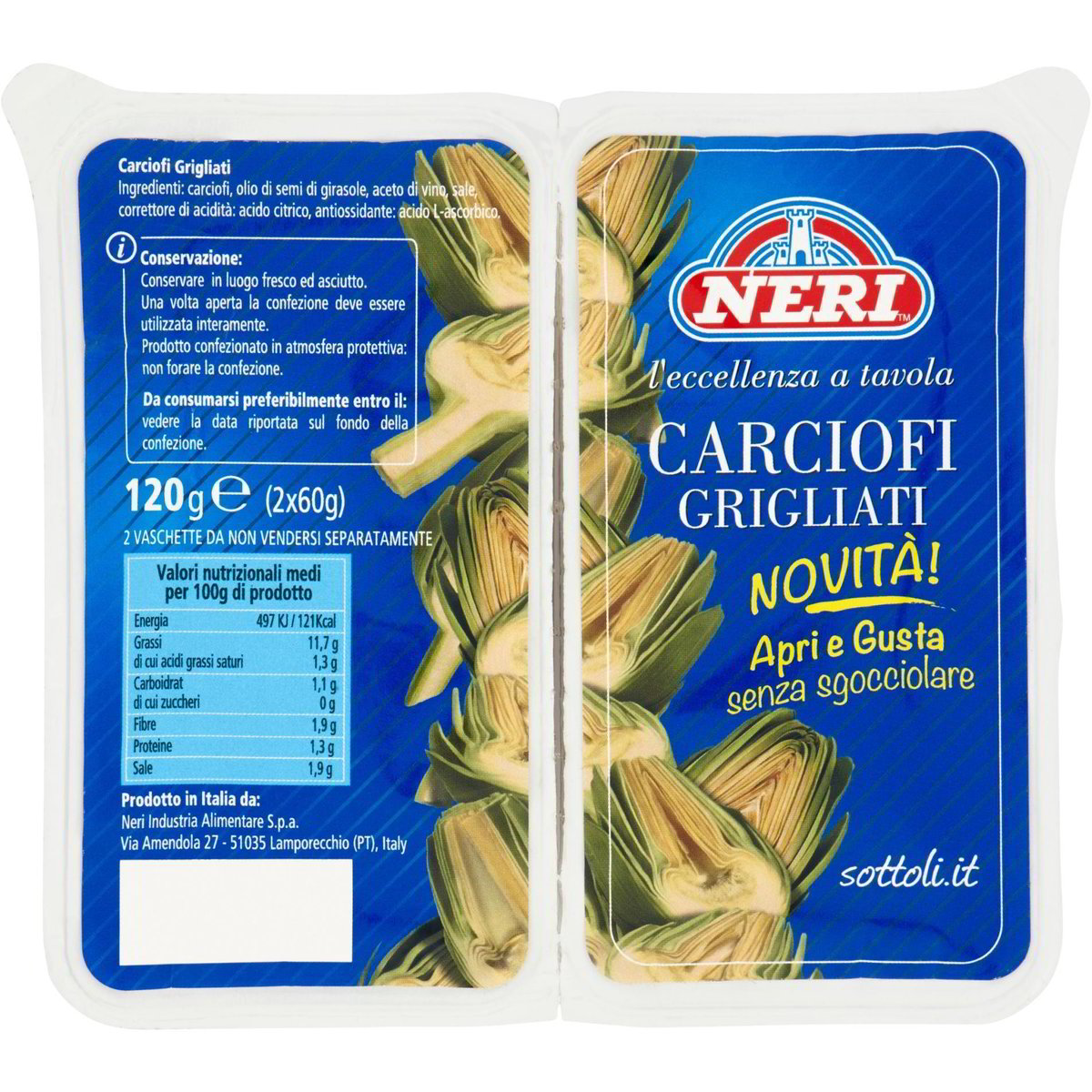 Carciofi Grigliati In Olio Di Girasole Neri X Gr Coop Shop