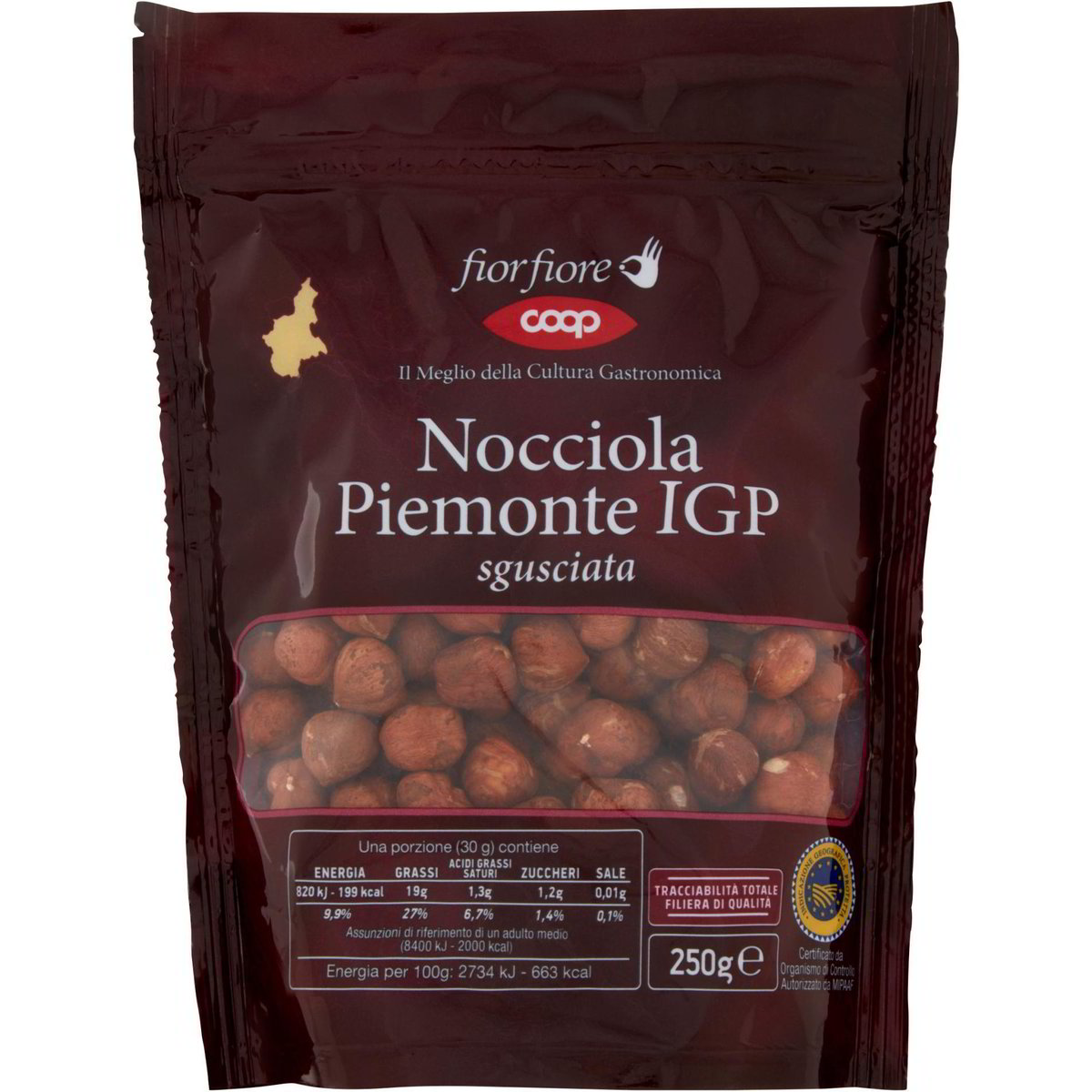 Nocciole Piemonte Igp Sgusciate COOP FIOR FIORE 250 G Coop Shop