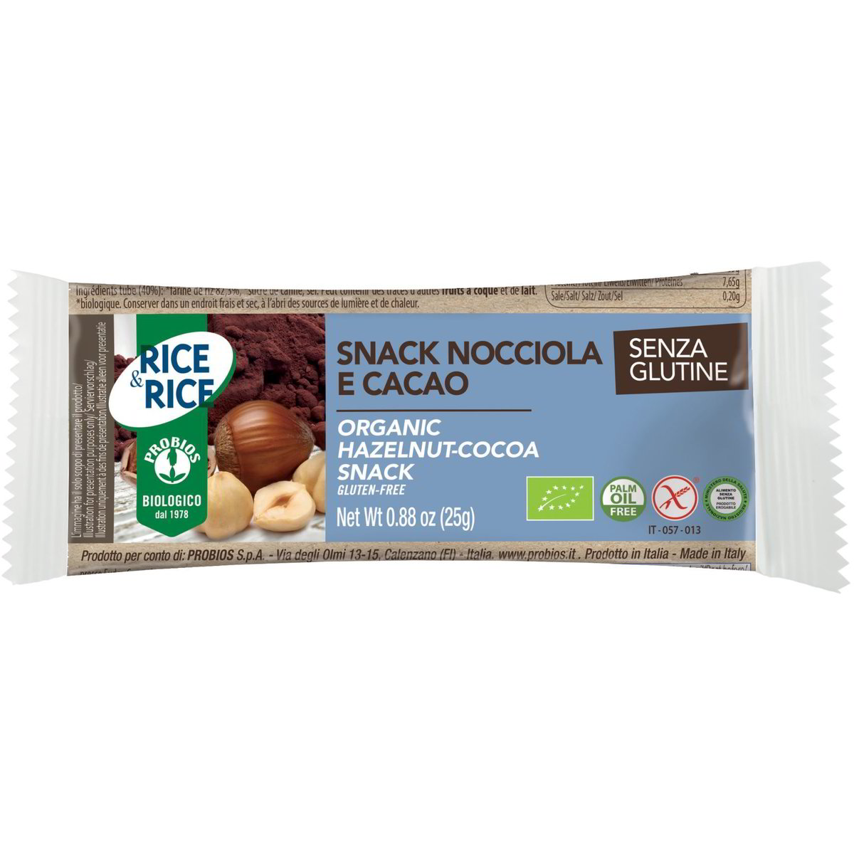 Snack Di Riso Alla Nocciola E Cacao Rise Rise Probios G Coop Shop