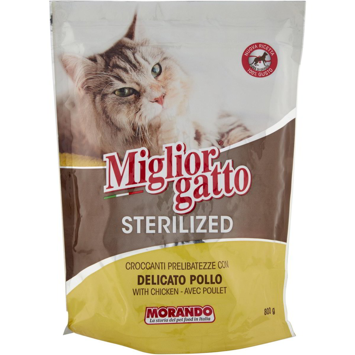 Crocchette Per Gatti Sterilizzati Con Pollo MIGLIORGATTO 800 G Coop Shop