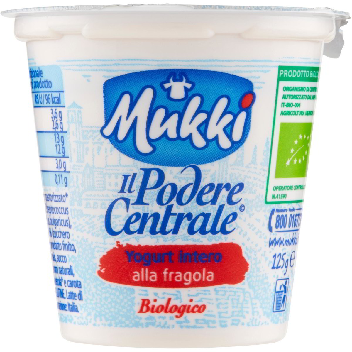 Yogurt Intero Alla Fragola PODERE CENTRALE 125 G Coop Shop