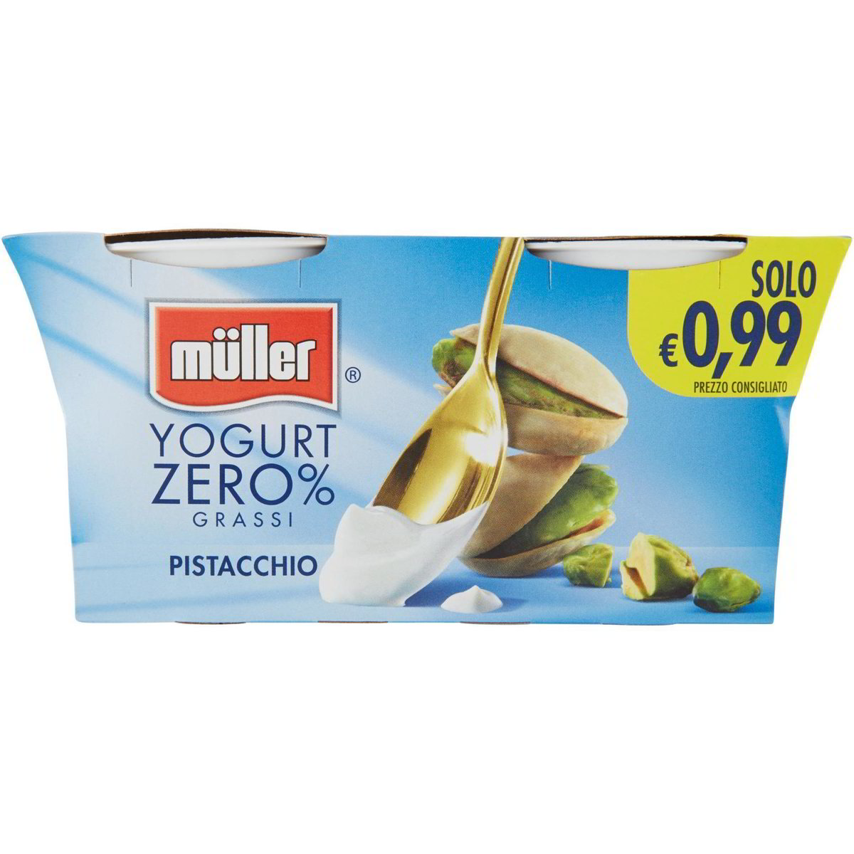 Yogurt Magro Zero Grassi Al Pistacchio MULLER 2 X 125 G Coop Shop