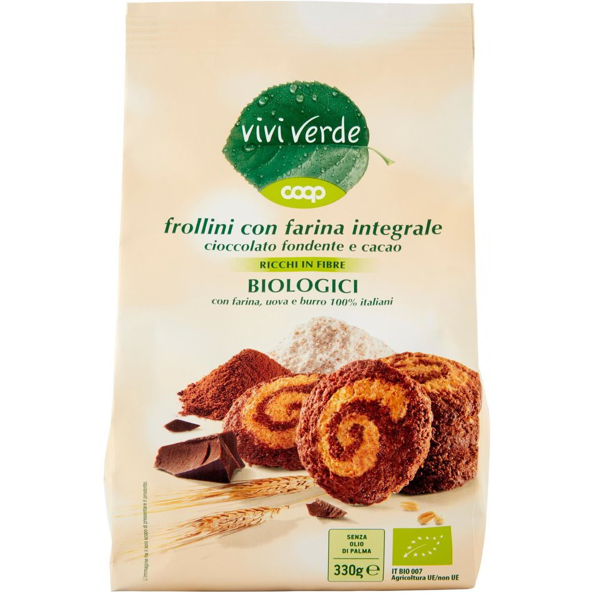 Frollini Integrali Di Cioccolato Fondente E Cacao Coop Vivi Verde