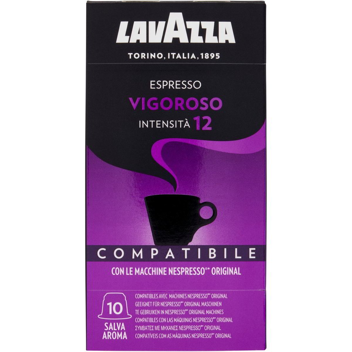 Capsule caffè espresso vigoroso x10 LAVAZZA NESPRESSO 55 G Coop Shop