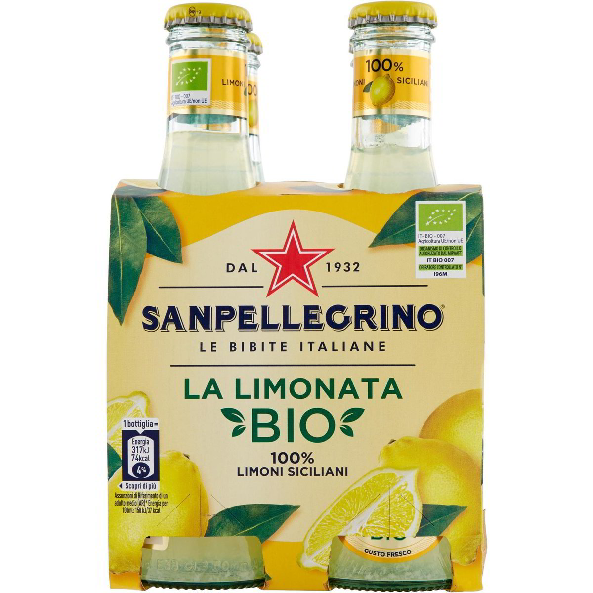 Bibita Gassata La Limonata SANPELLEGRINO 4 X 200 ML Coop Shop