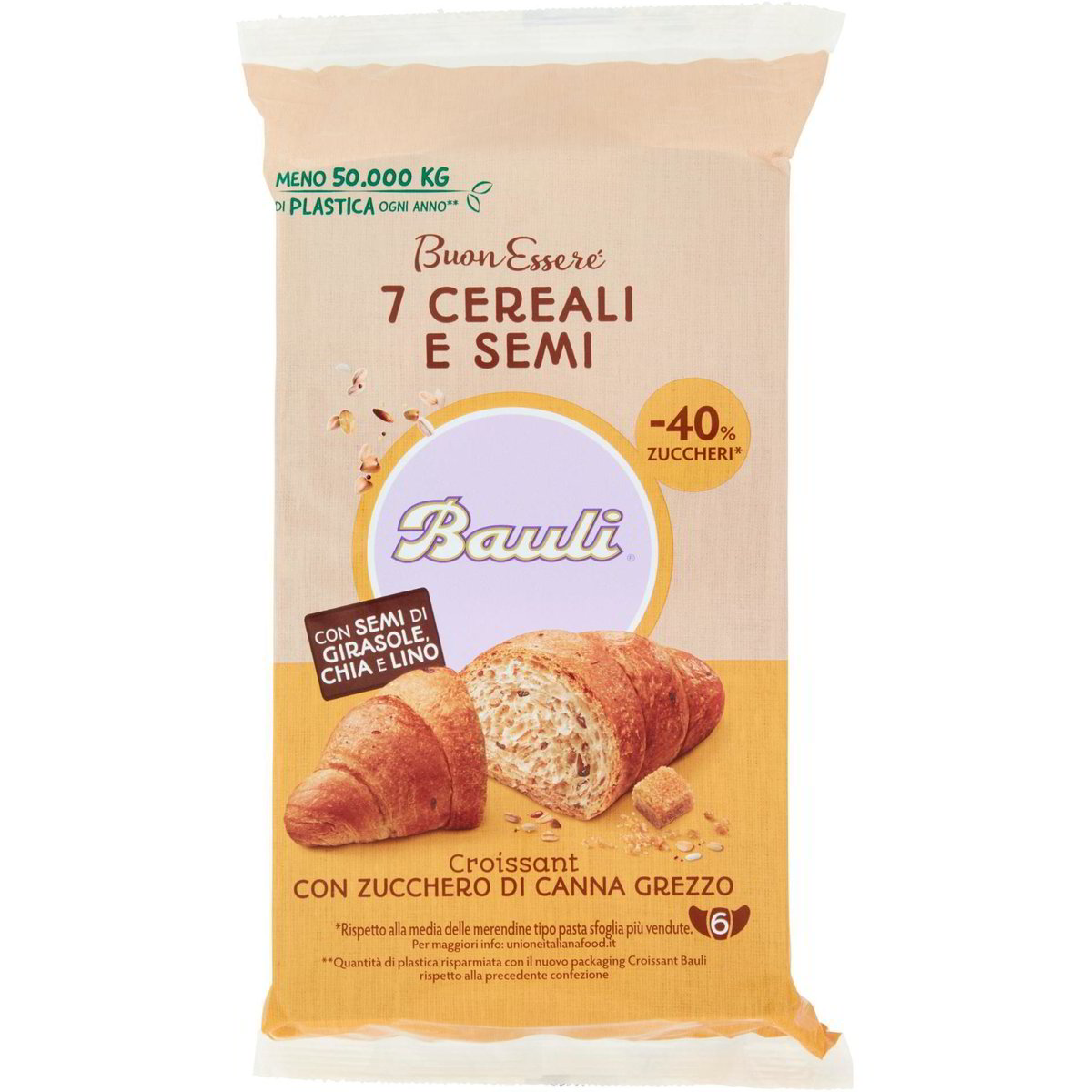 Croissant Ai 7 Cereali E Semi Con Zucchero Canna BAULI 222 G Coop Shop