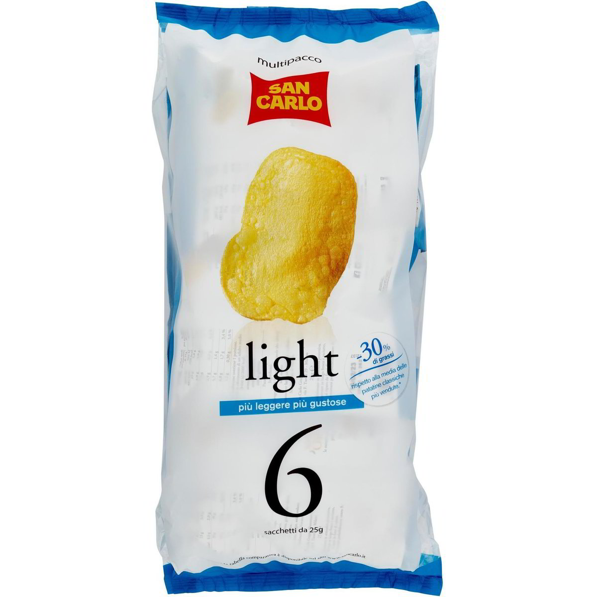 Patatine Light SAN CARLO 6 X 25 G Coop Shop