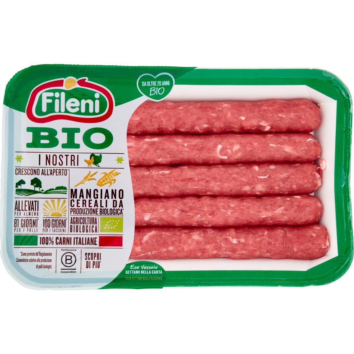 Salsiccia Di Pollo E Tacchino FILENI 300 G Coop Shop