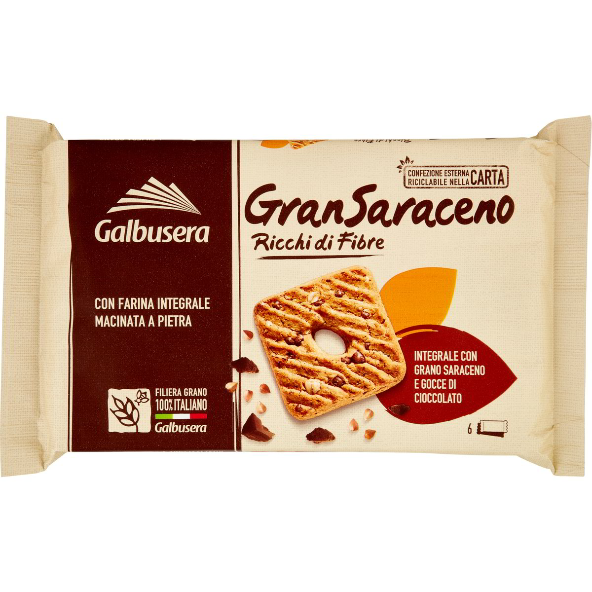 Frollini Gransaraceno Con Gocce Di Cioccolato GALBUSERA 6 X 43 3 G