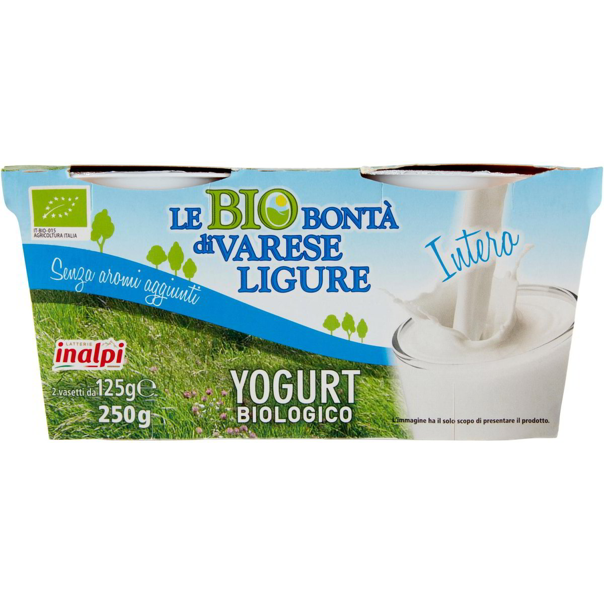 Yogurt Intero Naturale INALPI 2 X 125 G Coop Shop