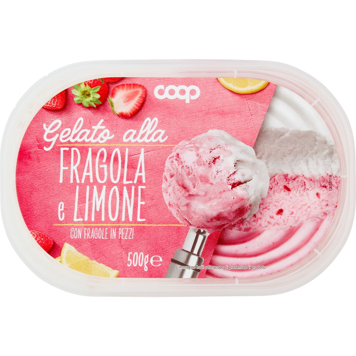 Gelato Fragola E Limone Con Fragola In Pezzi Coop G Coop Shop