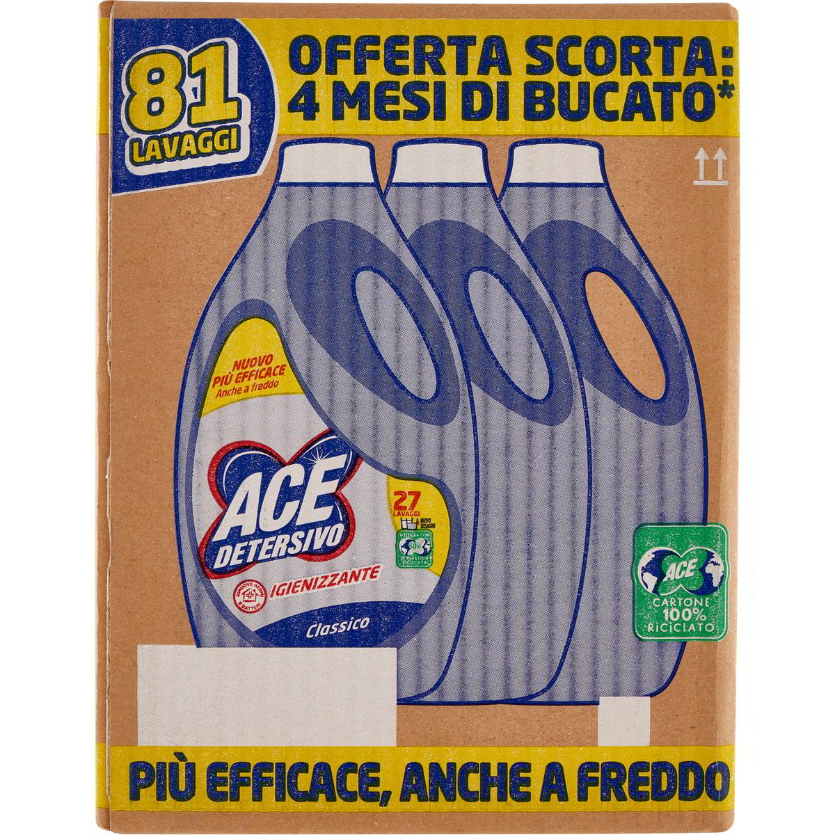 Detersivo Lavatrice Igienizzante Classico X Ace X Ml Coop Shop