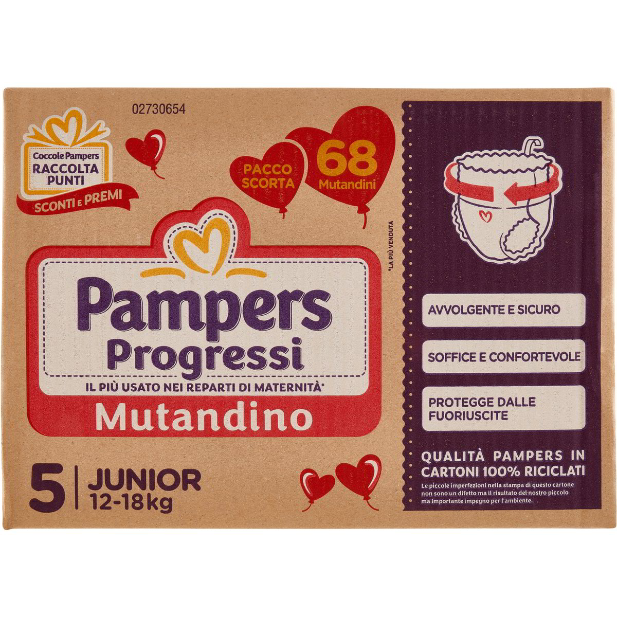 Pannolini Progressi Mutandino Quadri Junior X Pampers Coop Shop