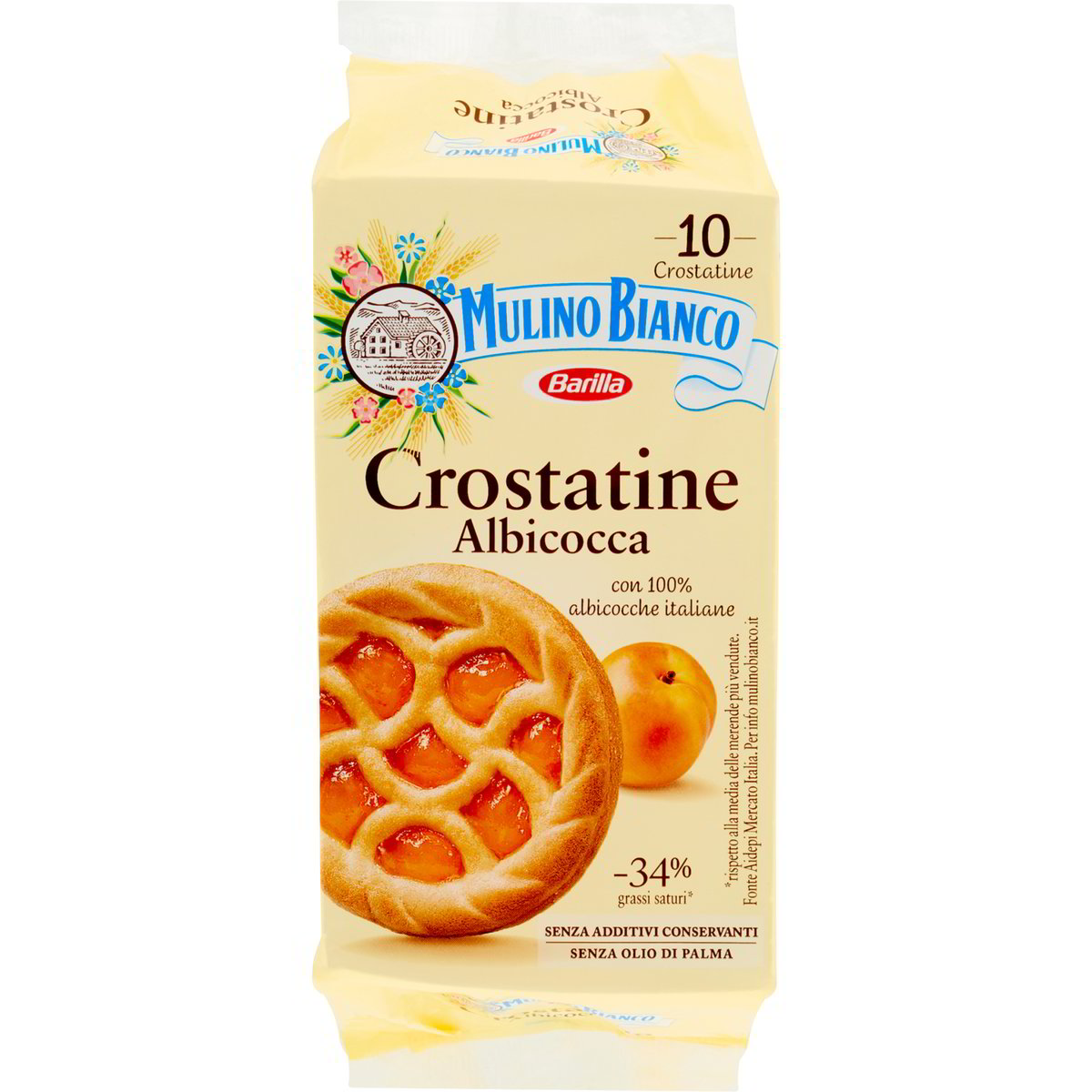 Merendine Crostatina All Albicocca MULINO BIANCO 400 G Coop Shop