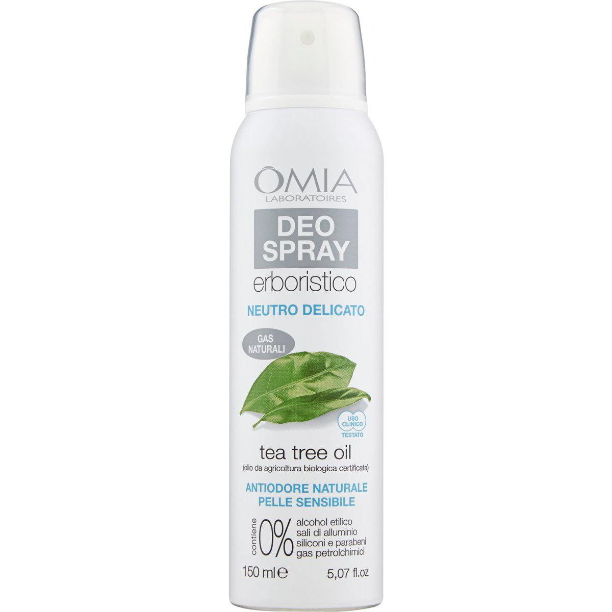 Deodorante spray neutro delicato tè tree oil OMIA LABORATOIRES 150 ML