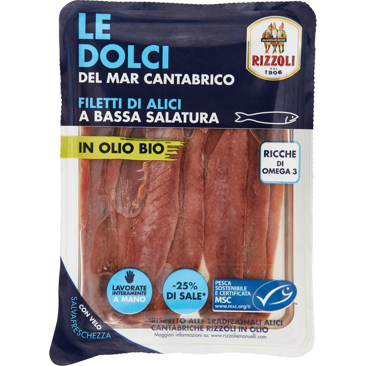 Alici Filetti Le Dolci Del Mar Cantabrico In Olio Rizzoli G Coop Shop