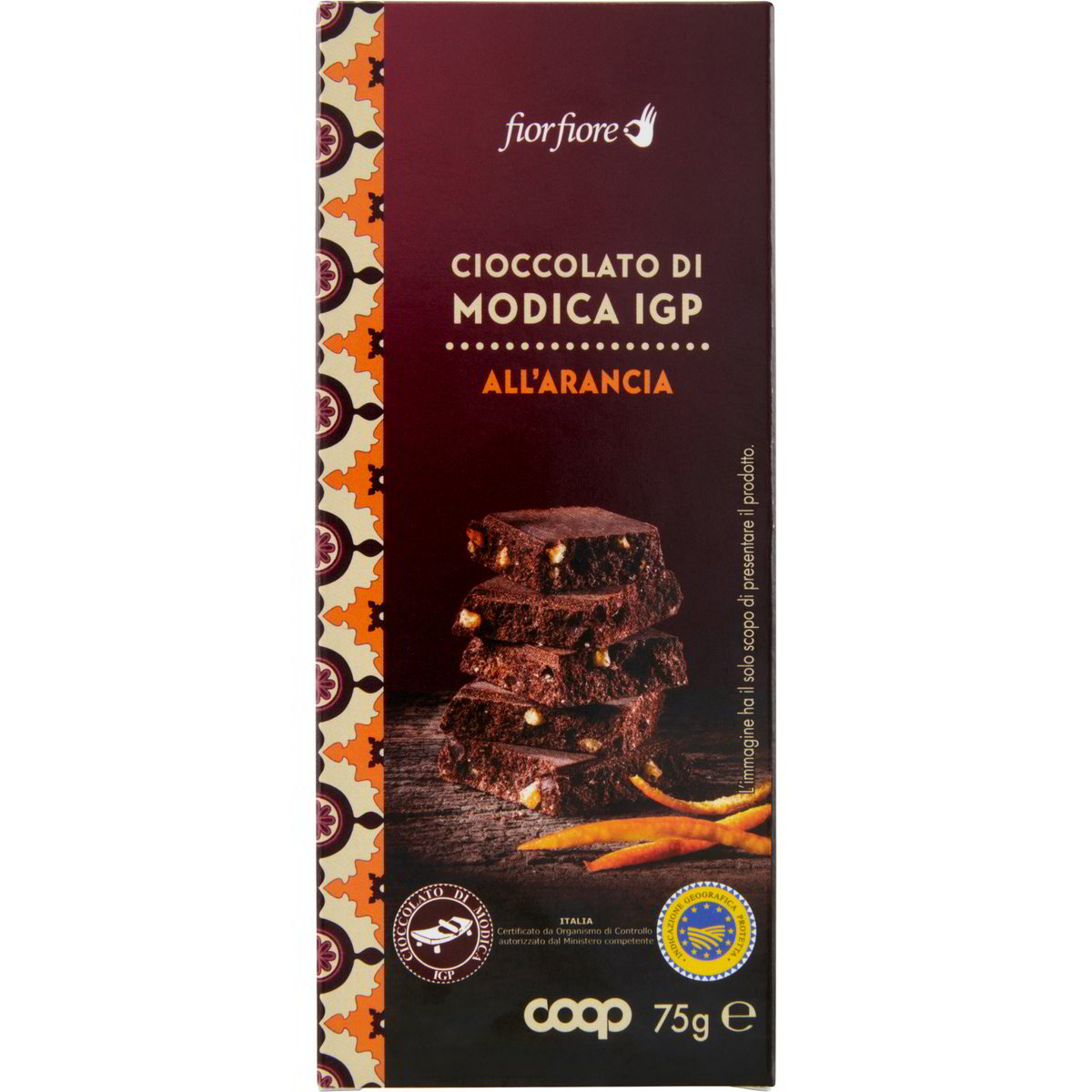 Tavoletta Cioccolato Fondente Di Modica All Aranci COOP FIOR FIORE