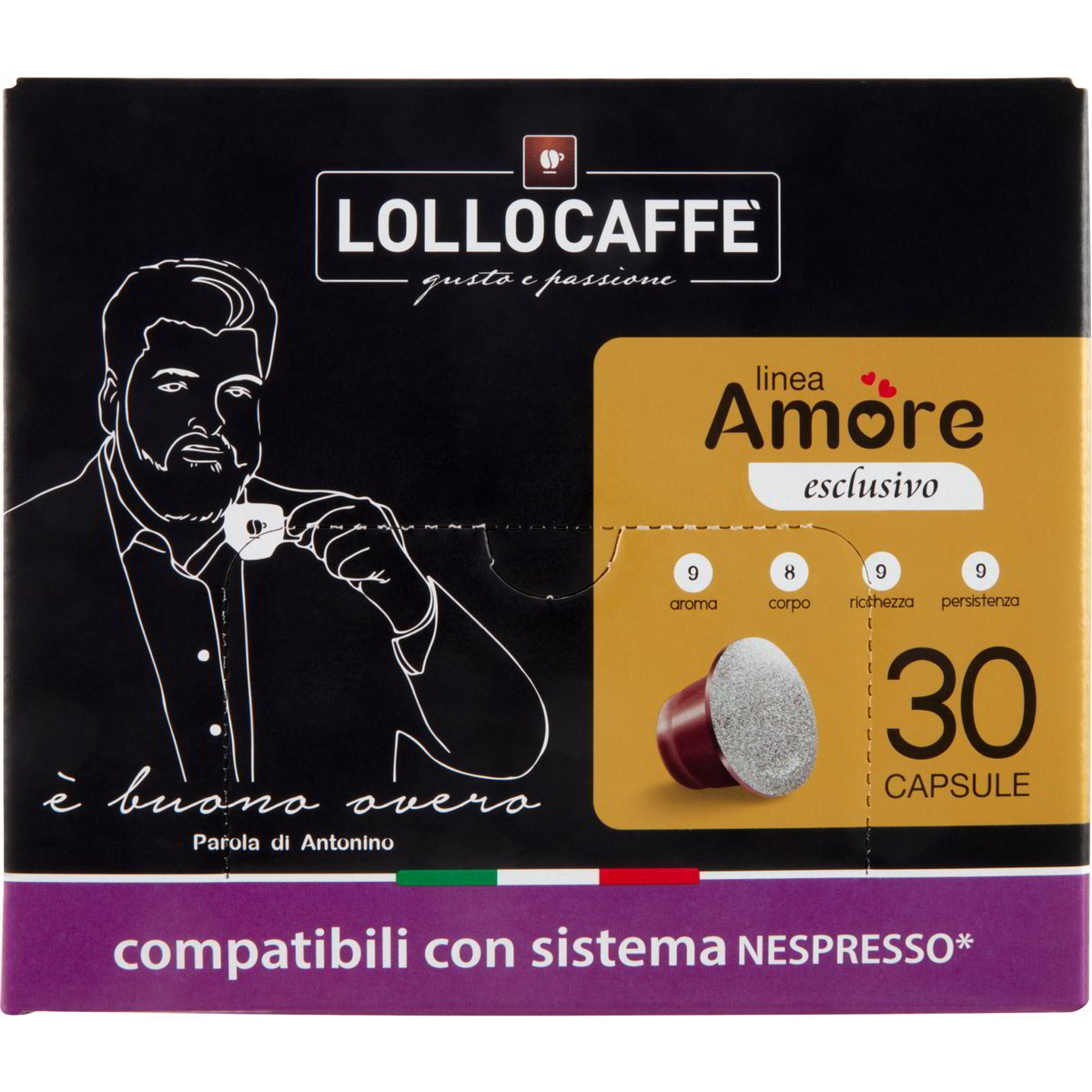 Capsule Caff Linea Amore Esclusivo X Lollocaffe Nespresso Pz