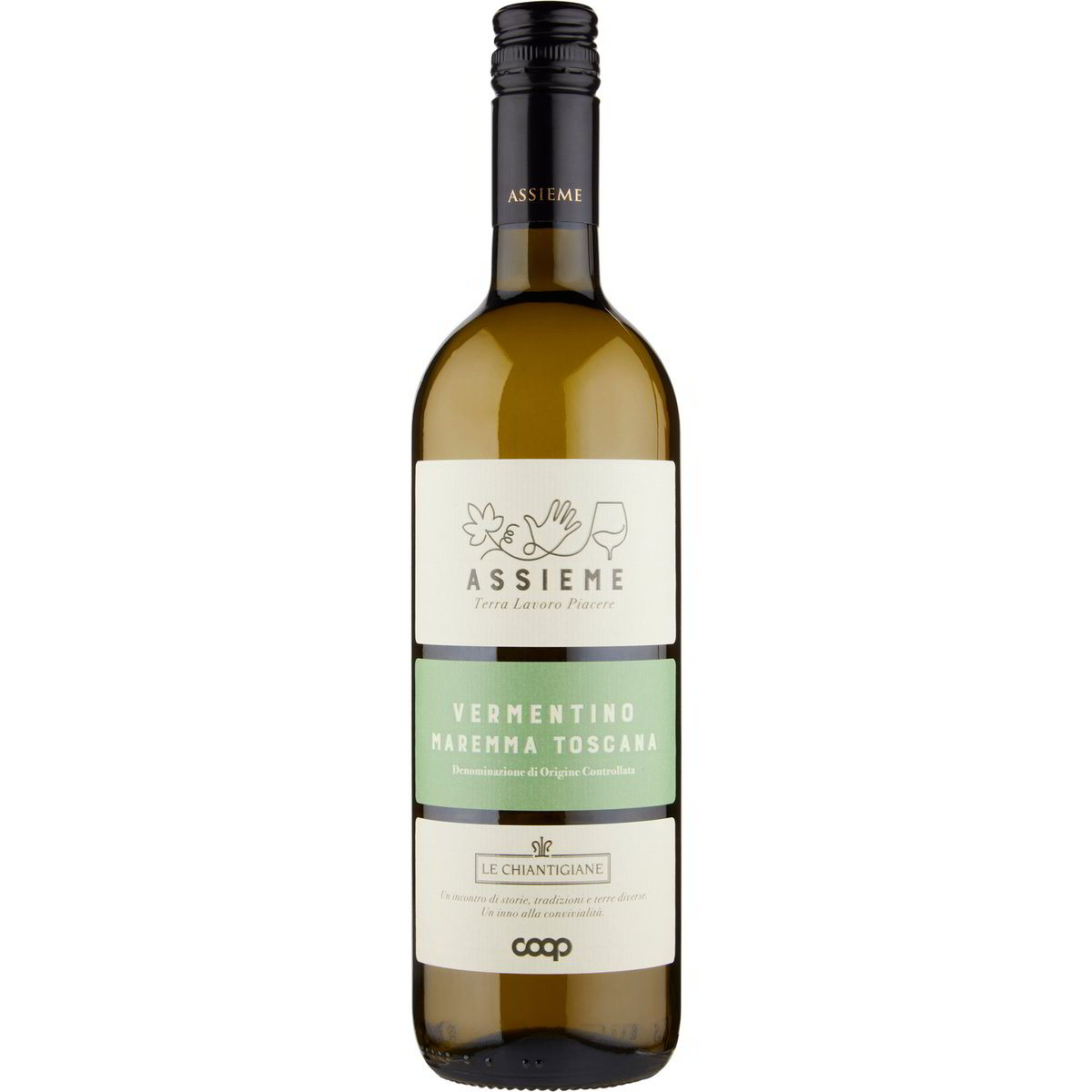 Vino Bianco Vermentino DOC Maremma Toscana COOP ASSIEME 750 ML Coop