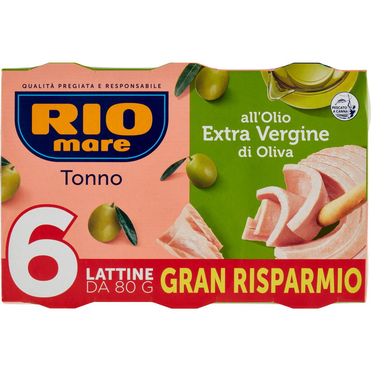 Tonno All Olio Extra Vergine Di Oliva X6 RIO MARE 6 X 80 G Coop Shop