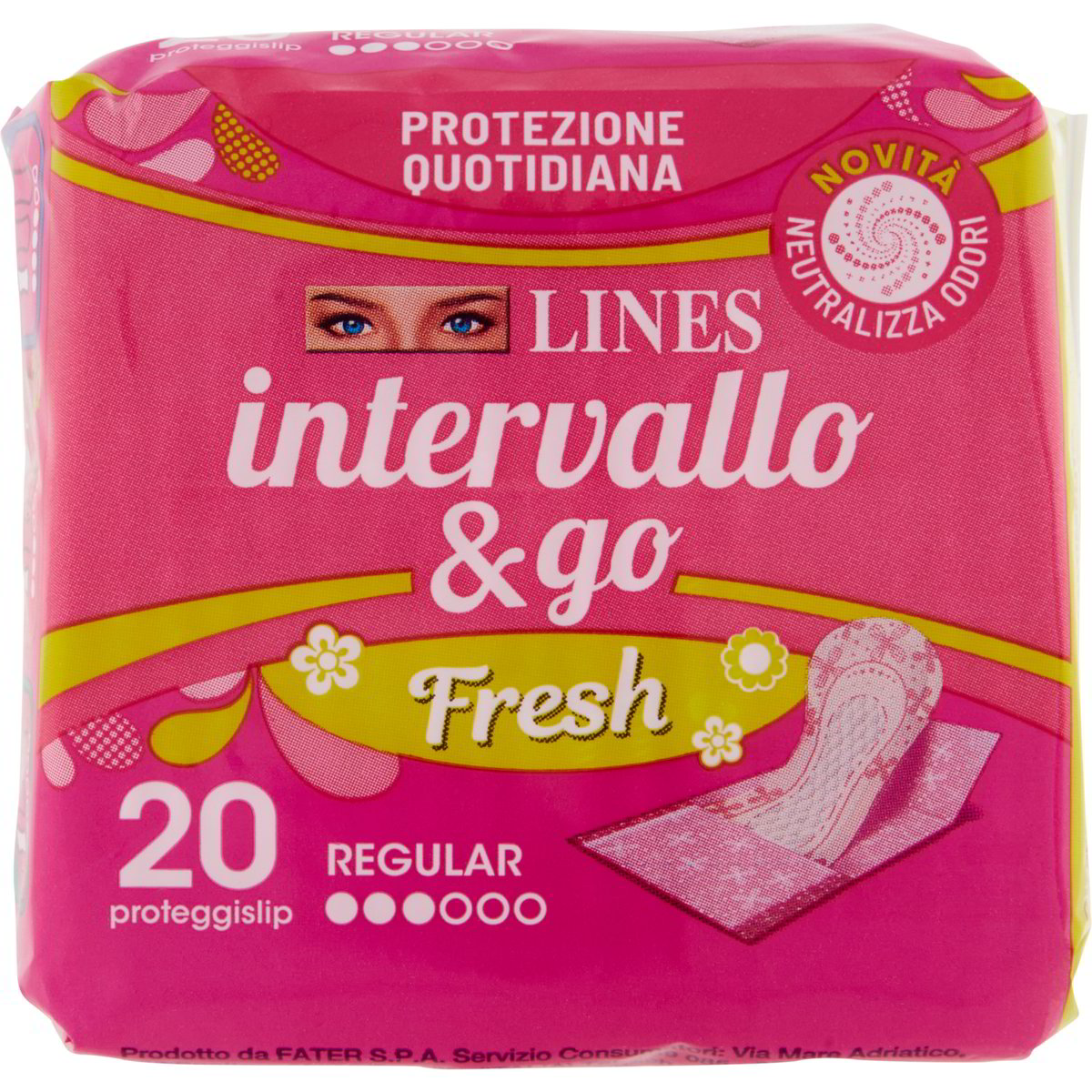 Salvaslip Regular Intervallo E Go Fresh X Lines Pz Coop Shop