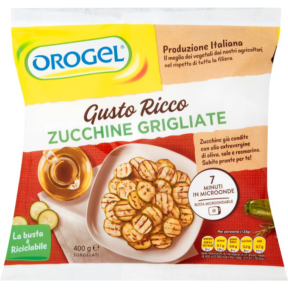 Zucchine Grigliate Gusto Ricco Orogel G Coop Shop