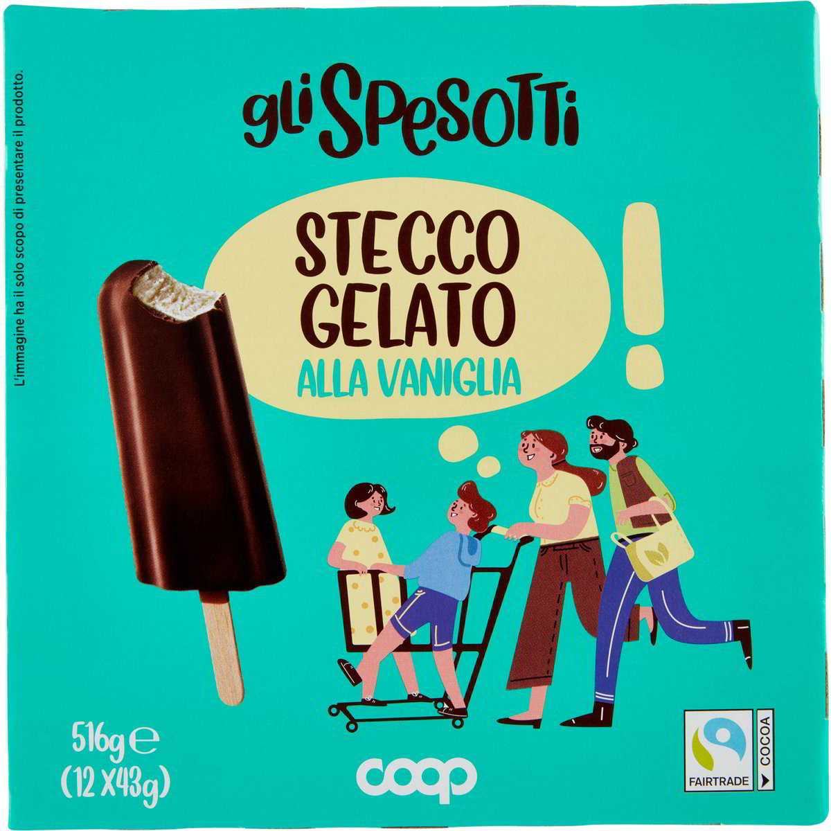 Stecco Gelato Alla Vaniglia X12 COOP GLI SPESOTTI 516 G Coop Shop