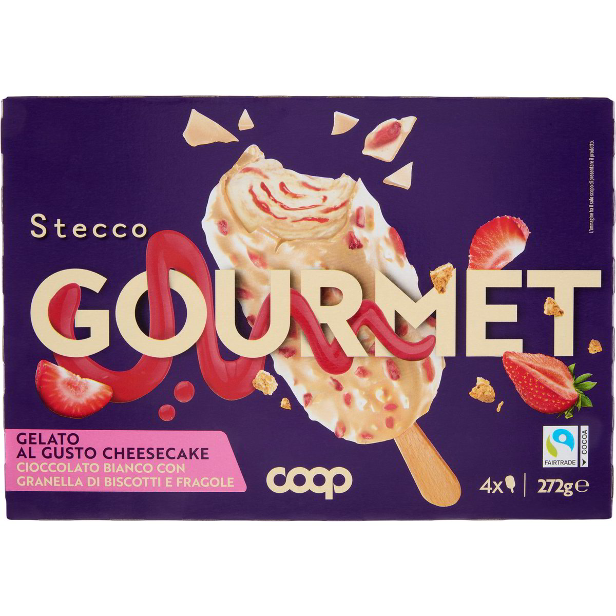 Stecco Gelato Gourmet Gusto Cheesecake X4 COOP 272 G Coop Shop