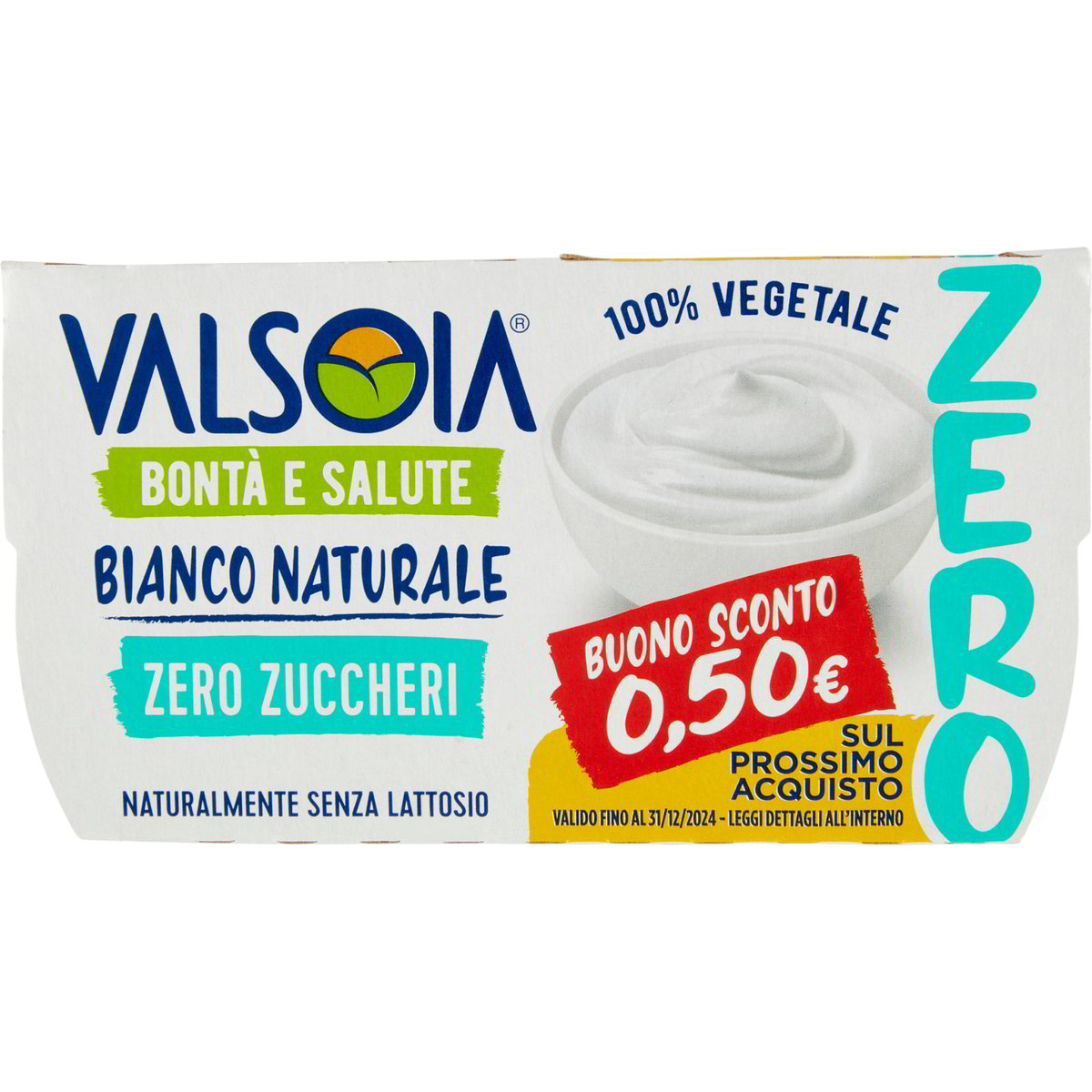 Bevanda Di Soia Bianco Naturale Zero Zuccheri VALSOIA 2 X 125 G Coop Shop