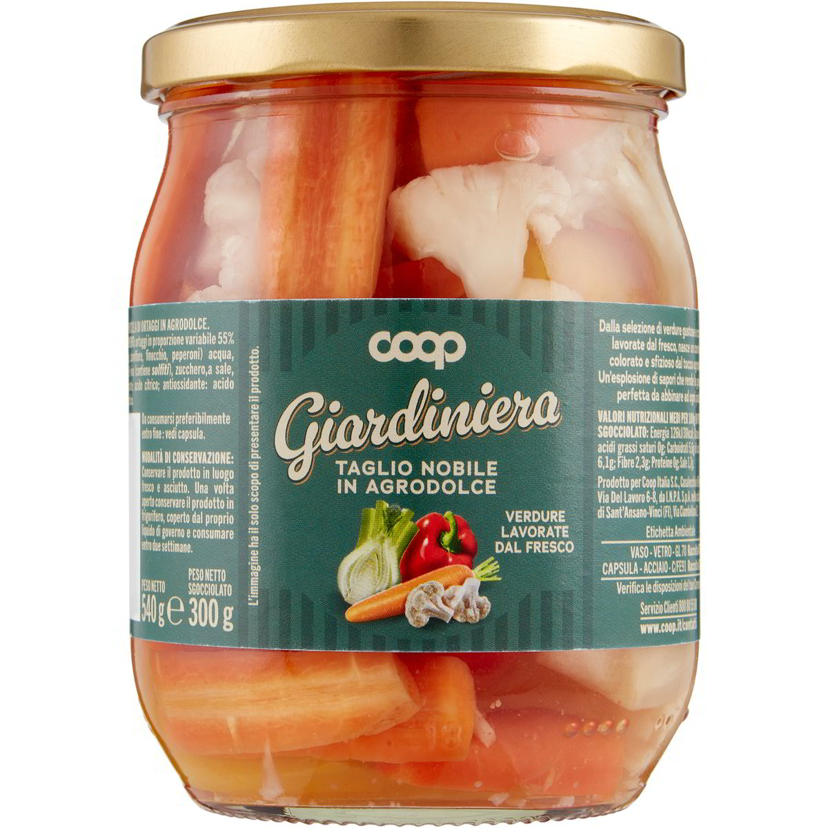 Giardiniera In Agrodolce COOP 540 G Coop Shop