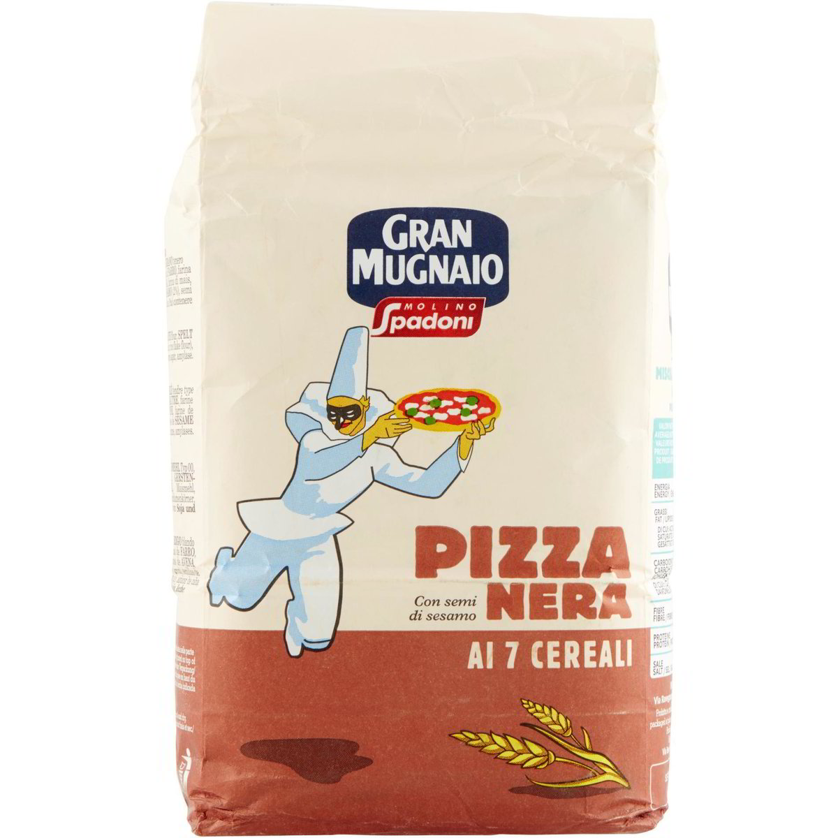 Preparato per pizza nera ai 7 cereali miscela MOLINO SPADONI 1000 G - Coop  Shop
