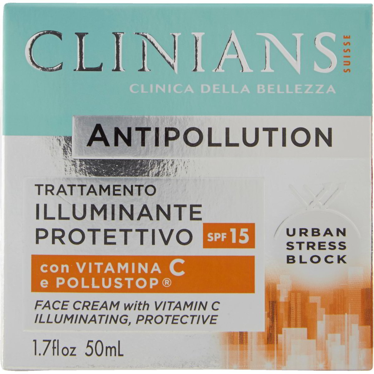 Crema viso illuminante protettivo e pollustop CLINIANS 50 ML - Coop Shop