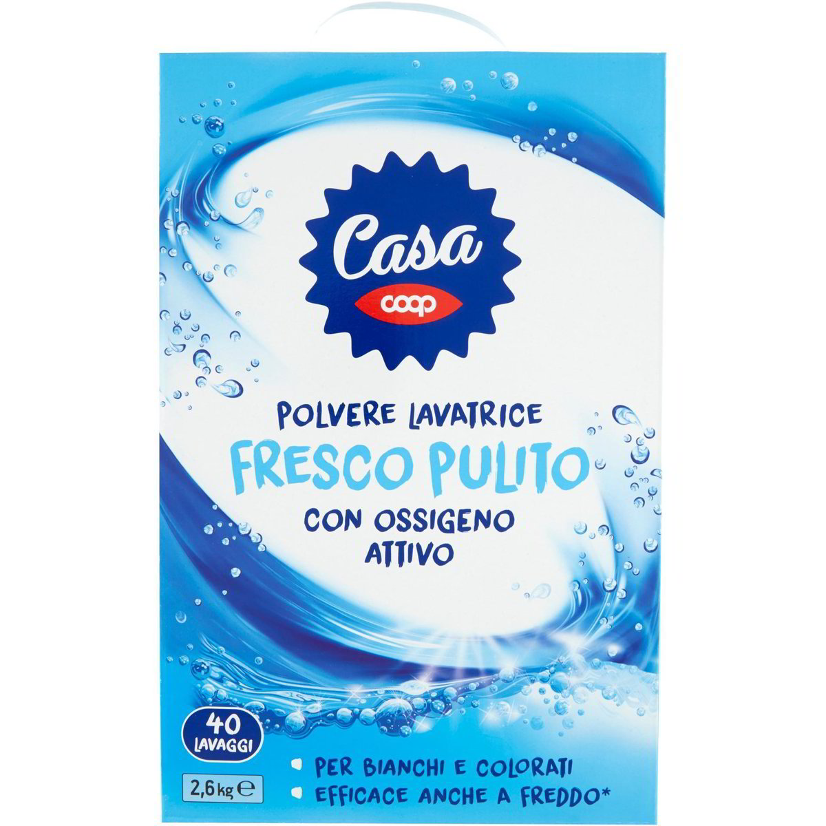 Detersivo lavatrice in polvere fresco pulito COOP - CASA 2600 G - Coop Shop