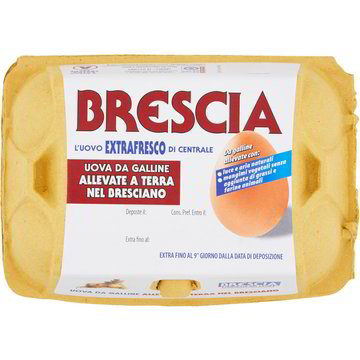 Uova fresche allevamento a terra x6 CENTRALE DEL LATTE DI BRESCIA 1 PZ -  Coop Shop