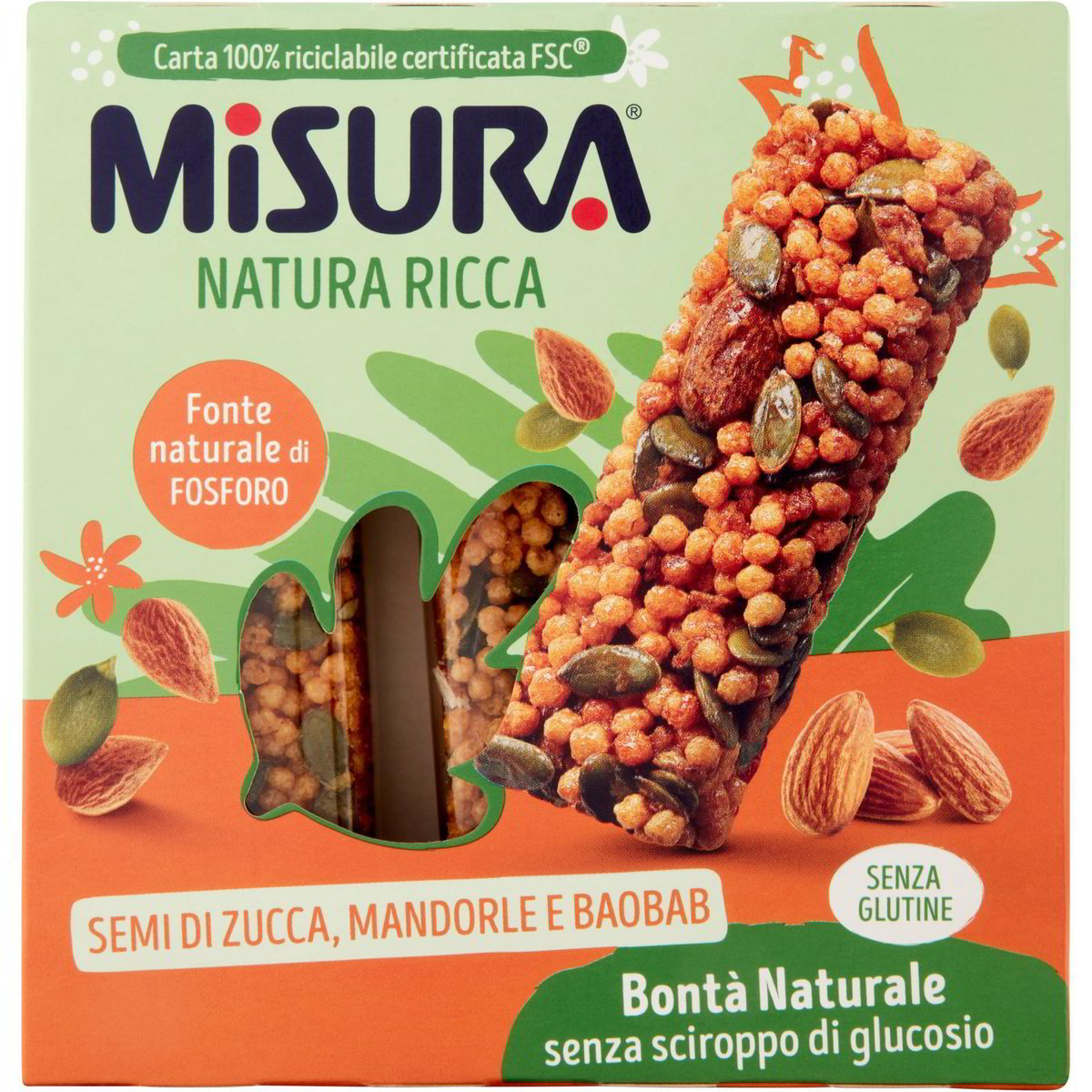 Barrette Di Cereali Con Frutta Secca MISURA 3 X 25 G - Coop Shop