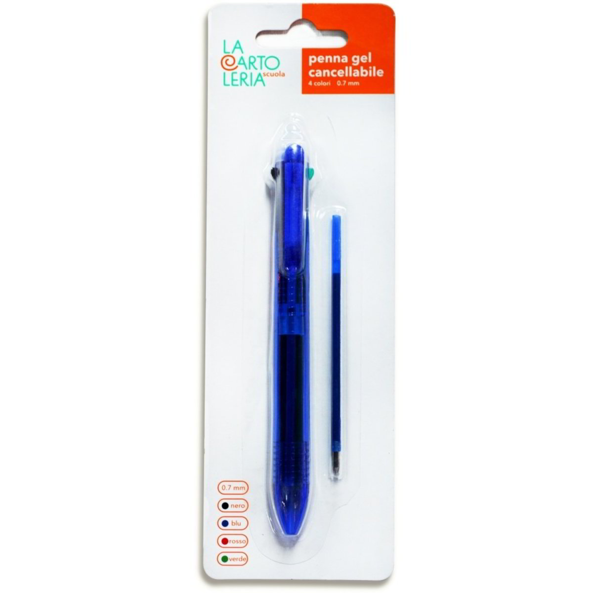 Biro cancellabili gel 4 colori LA CARTOLERIA 1 PZ - Coop Shop