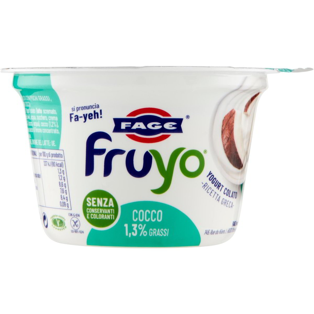 Yogurt Greco Cocco Intero 170 G -  