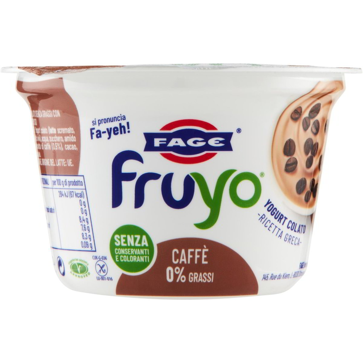 Yogurt greco total 0% grassi con caffè cremoso FAGE 170 G - Coop Shop