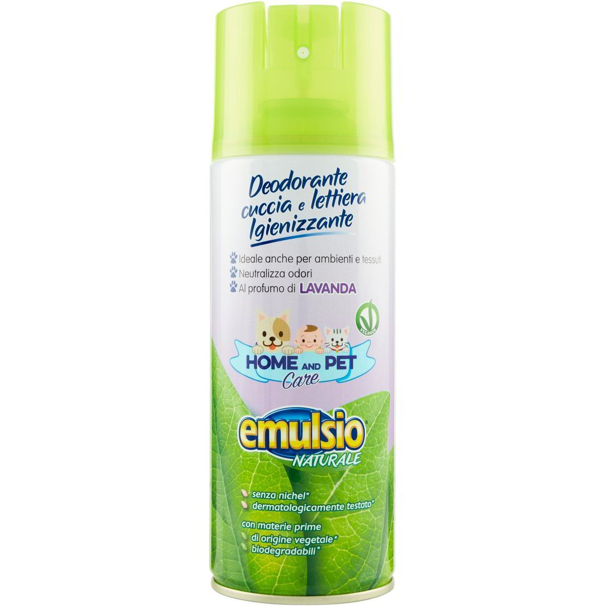 Emulsio Deodorante Spray per Animali Cuccia e Lettiera Igienizzante Lavanda  4 Confezioni da 400 Ml - Buonitaly