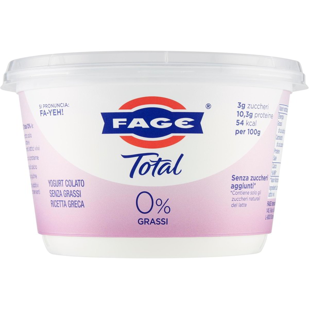 Yogurt greco total 0% grassi FAGE 500 G - Coop Shop