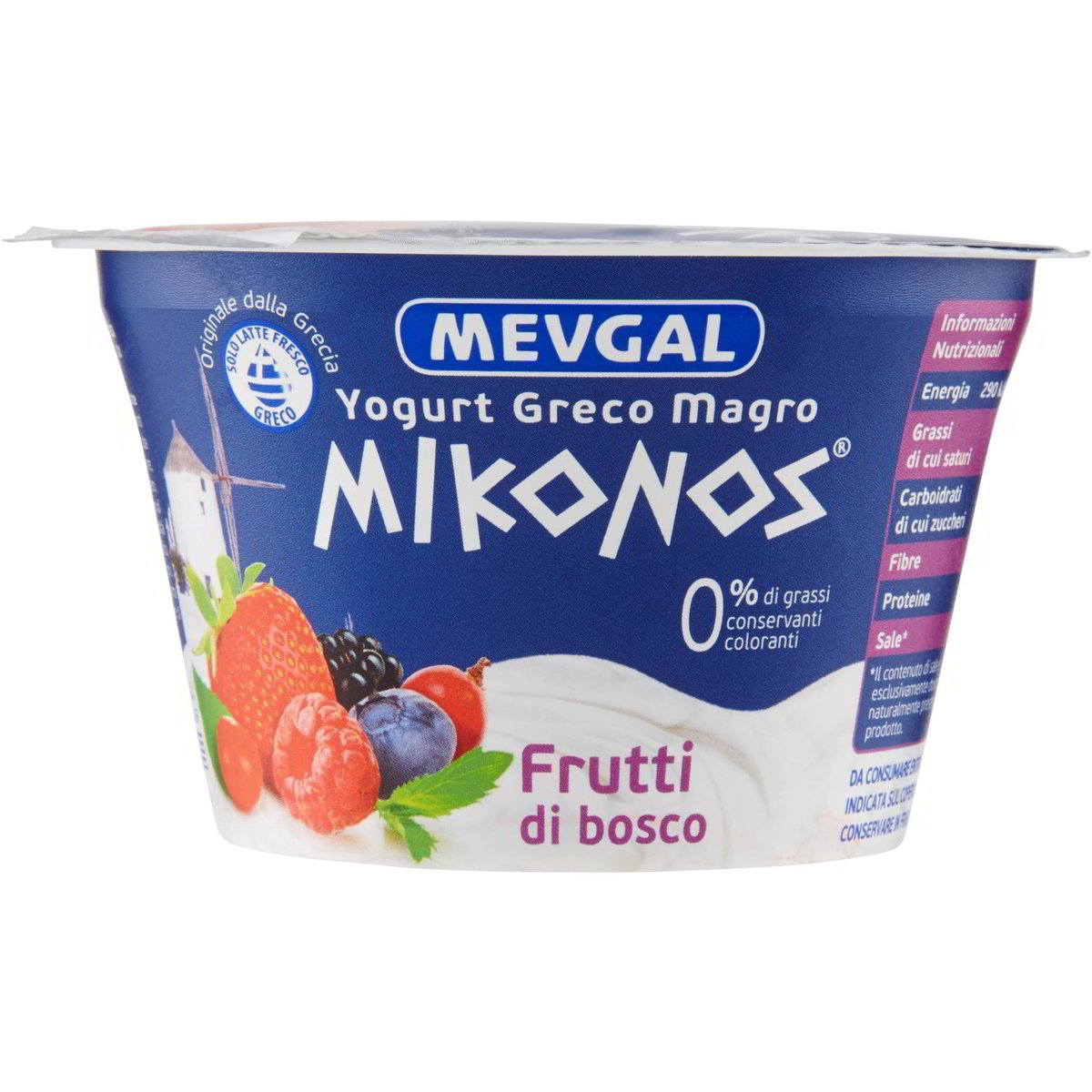 Yogurt greco magro ai frutti di bosco MIKONOS 175 G - Coop Shop