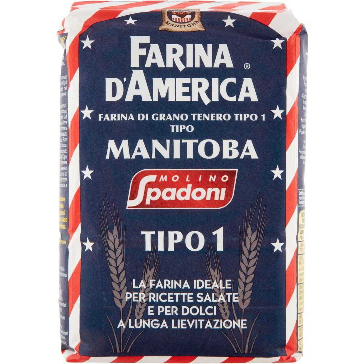 Molino Spadoni Farina D'america Farina Di Grano Tenero Tipo 0 Tipo  Manitoba 1000 G 