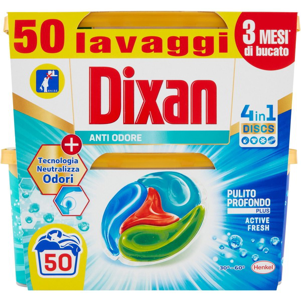 Detersivo lavatrice pastiglie antiodore 25 lavaggi DIXAN 625 ML - Coop Shop