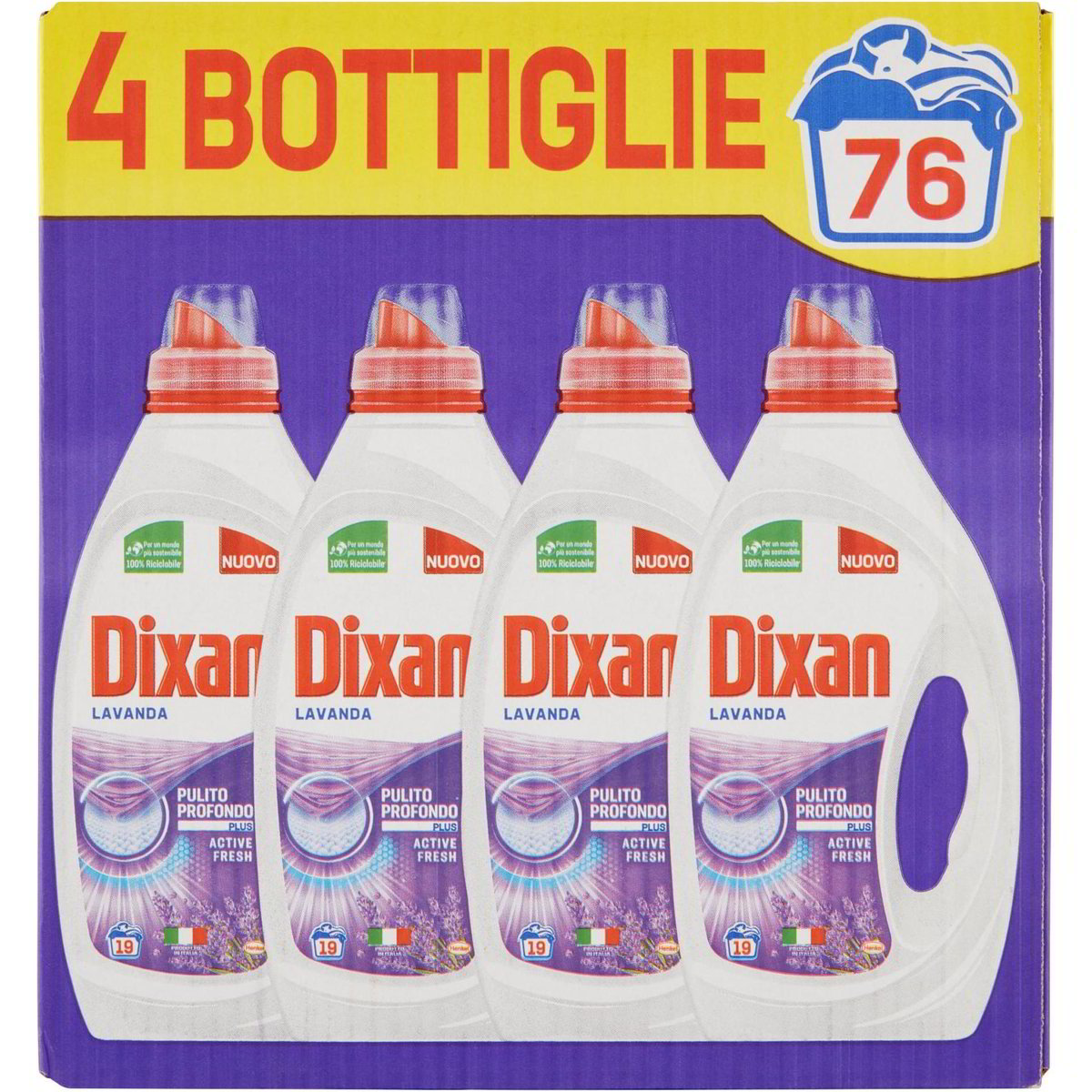 Detersivo lavatrice liquido lavanda 76 lavaggi DIXAN 3800 ML - Coop Shop