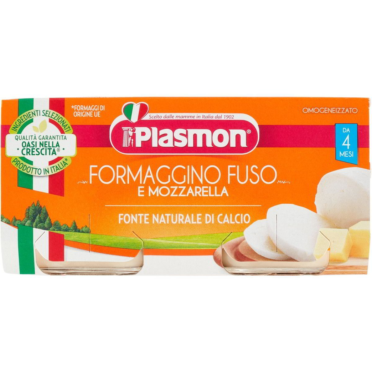 Omogeneizzato formaggino fuso e mozzarella PLASMON 2 X 80 G - Coop Shop