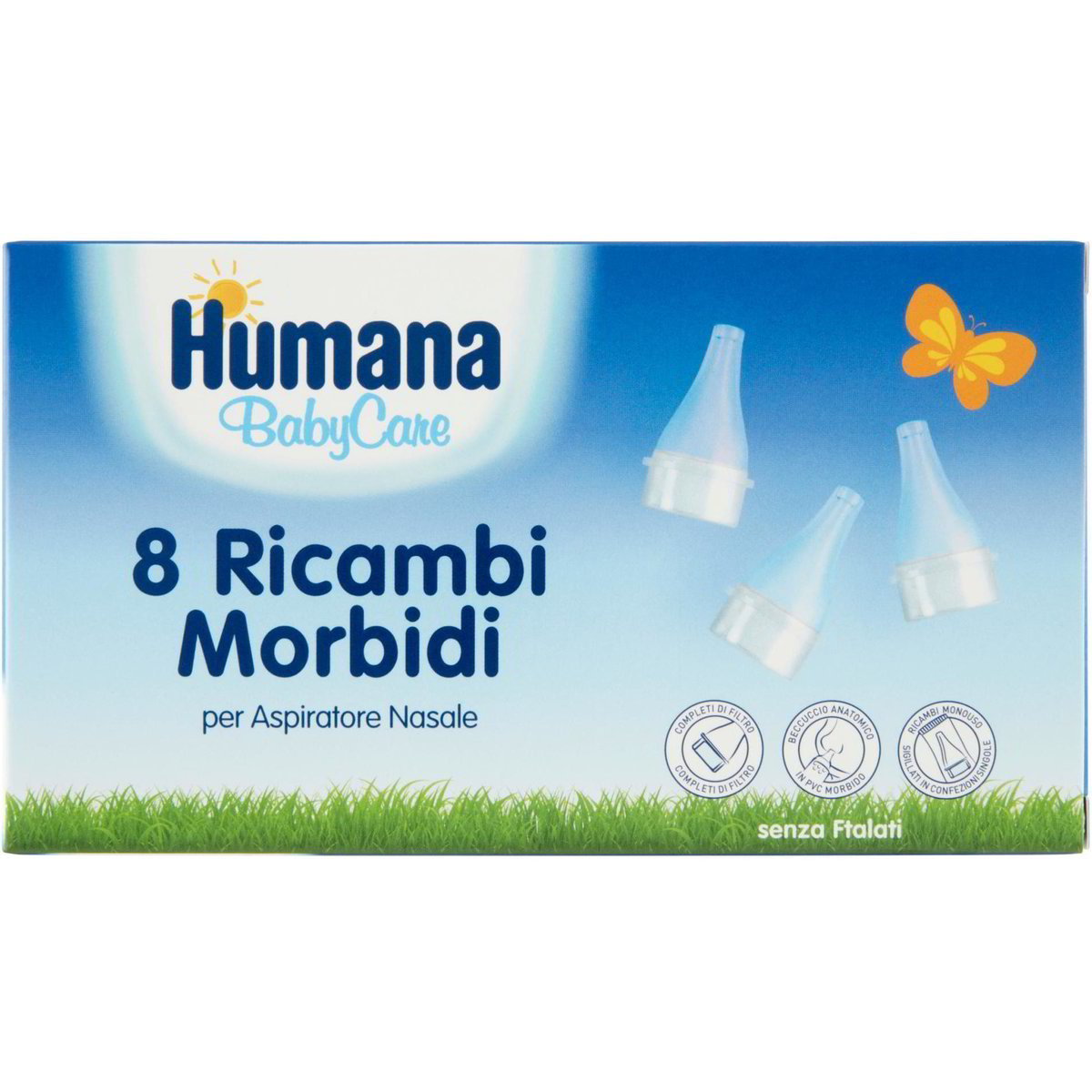 Humana Aspiratore Nasale + 2 Ricambi Usa e Getta 