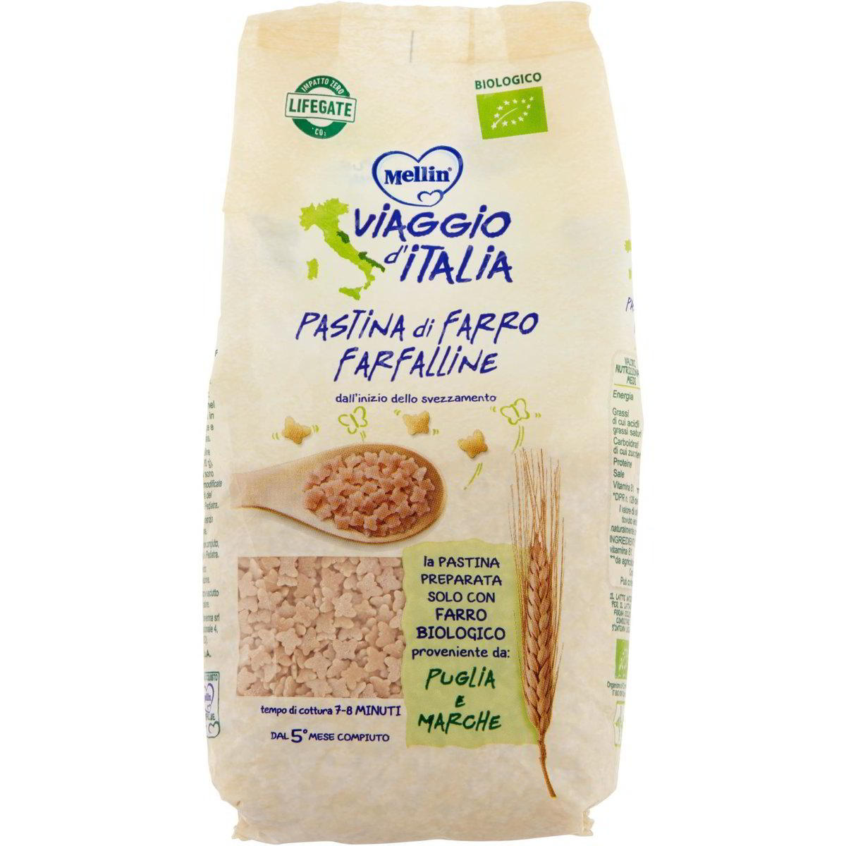 Pastina di Farro Farfalline - Mellin