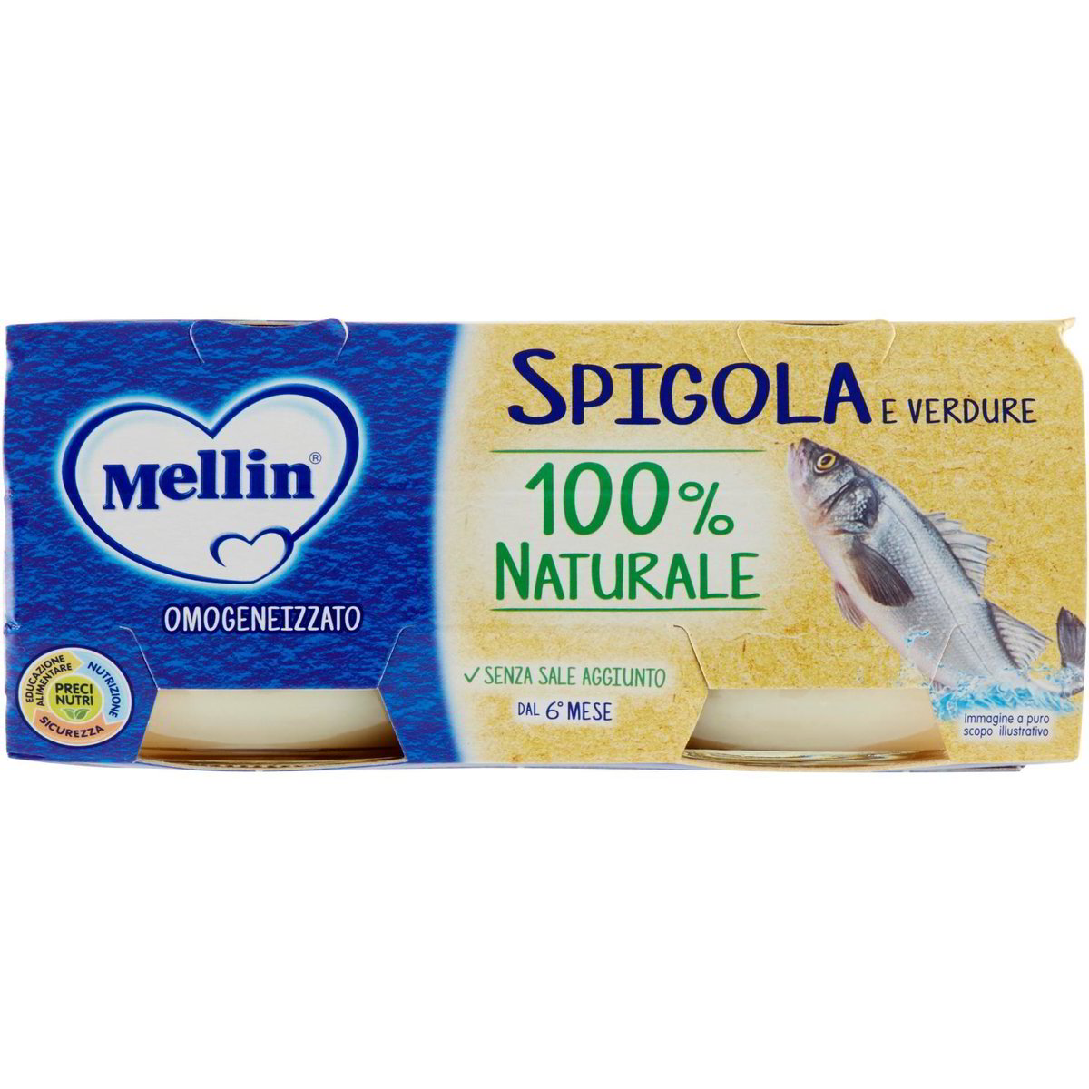 Omogeneizzato spigola MELLIN 2 X 80 G - Coop Shop