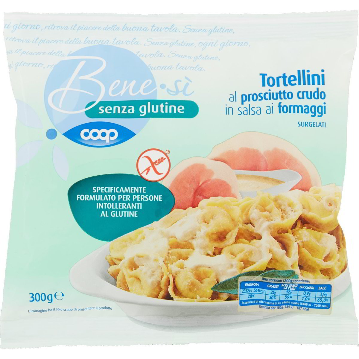 COOP TORTELLINI FRESCHI CON PROSCIUTTO CRUDO 250G - Spesa Bagheria